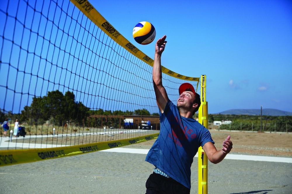 Elissa Adults-Only Lifestyle Beach Resort Kallithea  Bagian luar foto A player serves the ball